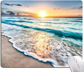 Beach Sunset Washable Square Waterproof Cute Gaming Office Laptop Mousepad by Armanza