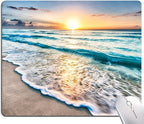 Beach Sunset Washable Square Waterproof Cute Gaming Office Laptop Mousepad by Armanza