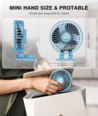 JZCreater USB Desk Fan, Portable Fan Mini, 3 Speeds Desktop Table Cooling - Image 5