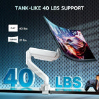 ARES WING Single Monitor Arm, Heavy Duty Adjustable Monitor Arm - Image 3