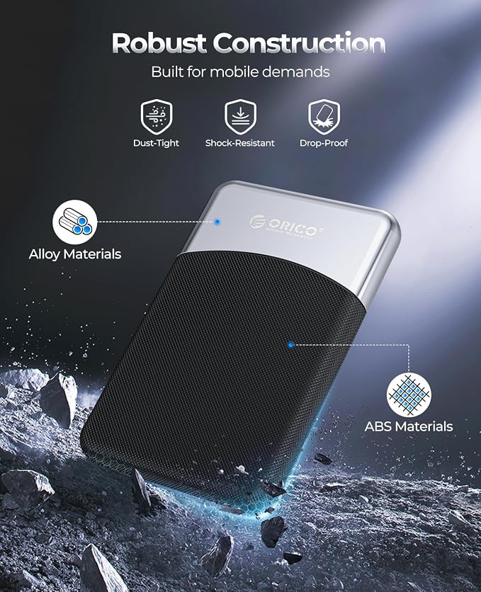 ORICO 1TB External SSD with 2 in 1 USB C Cable, Portable Solid State Drive USB - Image 5