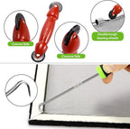 FLYZZZ Windows Screen Door Repair Kit Fiberglass Mesh 48''x118'' Black Window - Image 4
