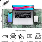 Green Plants Desk Mat Tropical Leaves Mouse Pad Cute, Large Extendded Gaming - Image 2
