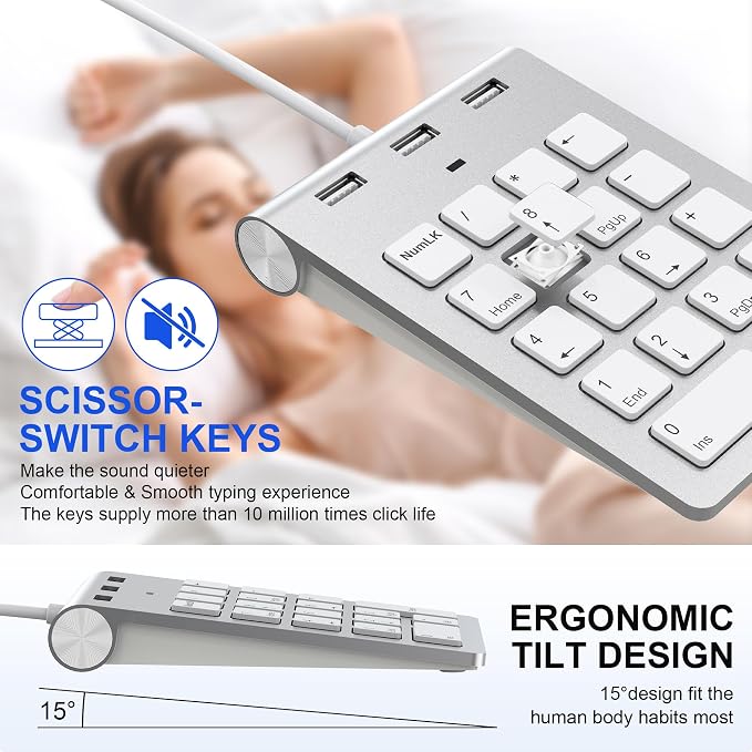 Wired USB C/A Number Pad - Image 6