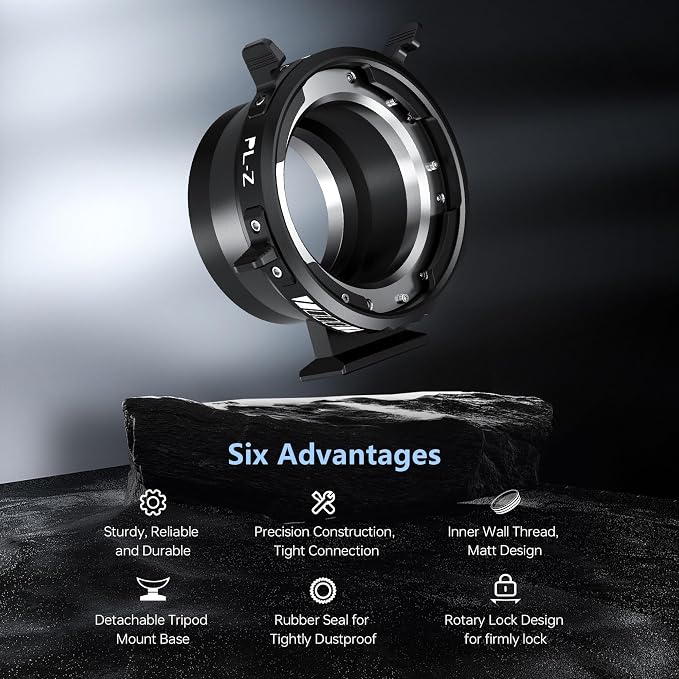 VILTROX PL-Z Lens Adapter, Lens Converter Ring Camera Lens Mount Adapter Ring - Image 3