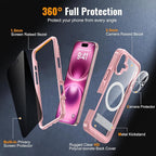 Magnetic & Stand for iPhone 16 Plus Case Built-in Privacy Screen Protector - Image 6