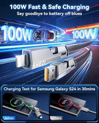 4-in-1 Compatible with USB C to Lightning Cable, 100W High-Speed Charging & - Image 4