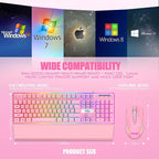 RedThunder K10 Wired Gaming Keyboard and Mouse and Wrist Rest Combo, RGB Backlit - Image 7