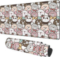 Gaming Desk Pad Large Extra Length Panda and Koala Mouse Pad Keyboard Laptop by Unknown