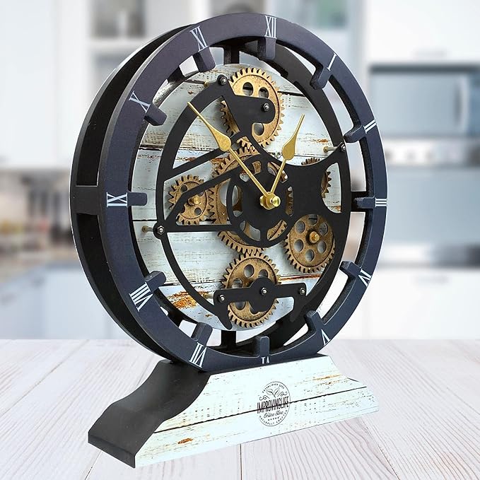 ImprovingLife The Gears Clock Desk Clock 10 inches - Image 2