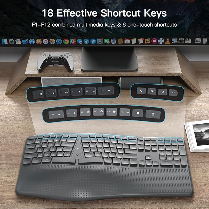 Ergonomic Wireless Keyboard - Image 5