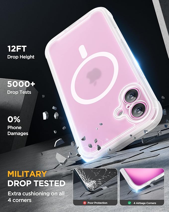 Miracase for iPhone 16 Case 6.1'', Full-Body Bumper Phone case - Image 5