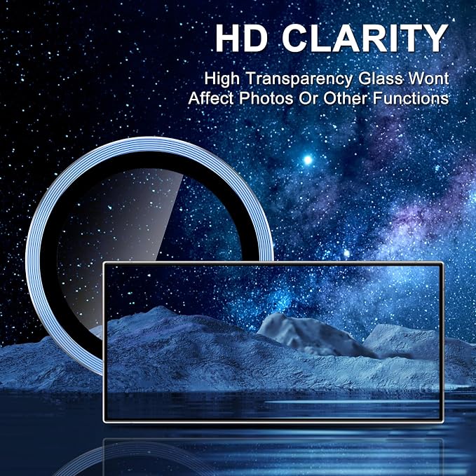 for Samsung Galaxy S25 Ultra Camera Lens Protector, Individual Metal Ring - Image 4