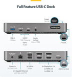 StarTech.com USB-C Triple Monitor Docking Station - Image 2