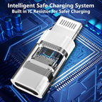 USB C to Lightning Adapter, Stuffcool 4Pack Lightning Male to USB C Female - Image 4