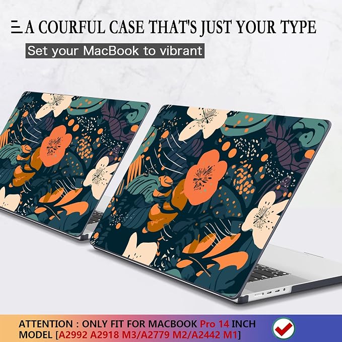 CISSOOK Compatible with MacBook Pro 14 inch Case 2024 2023 2022 2021 Release M4 - Image 3