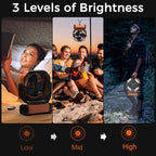 Camping Fan with Light - 20000mAh Rechargeable Battery Fan - Image 4