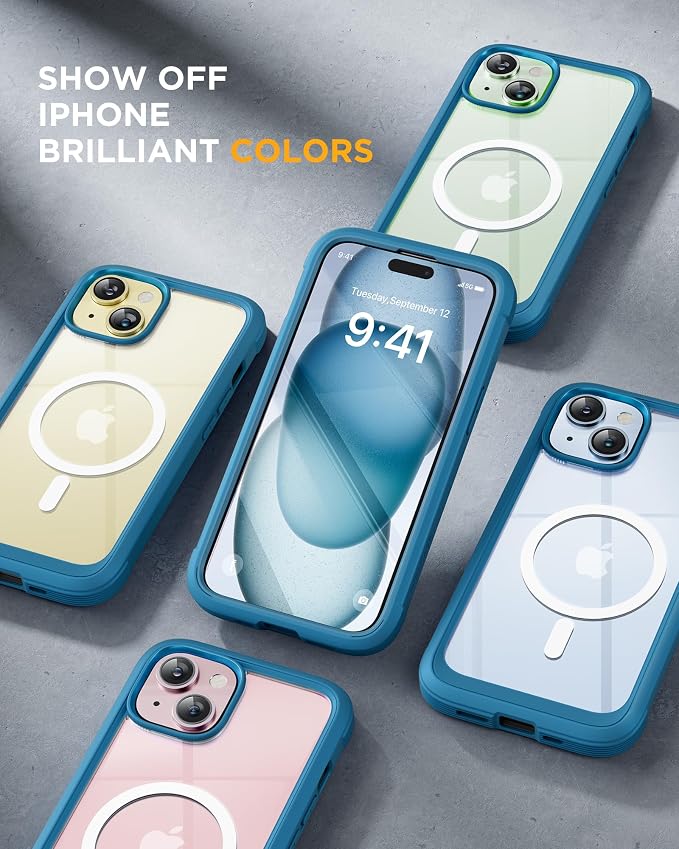 Miracase Glass Series for iPhone 15 Case Full-Body Magnetic Bumper Case - Image 7