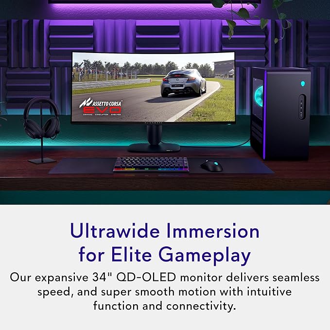 Alienware 34 240Hz QD-OLED Curved Gaming Monitor - Image 2