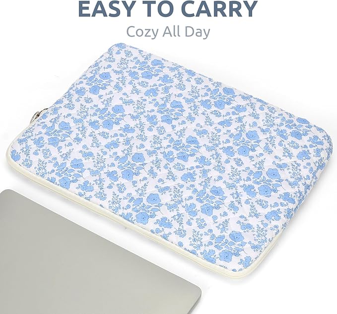 Puffy Laptop Sleeve 13-15.6 Inch Cute Quilted Laptop Protective Case Padded - Image 5