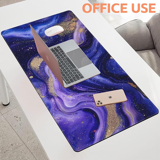 Mouse Pad Large Fluid Art Marble Texture Non-Slip Game Desk Mat - Image 5