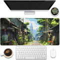 Anime Abandoned Town Desk Mat, Large Gaming Mouse Pad by Eflxamz