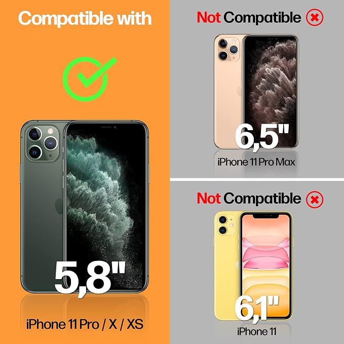 Power Theory Designed for iPhone X, iPhone Xs Privacy Screen Protector Tempered - Image 5