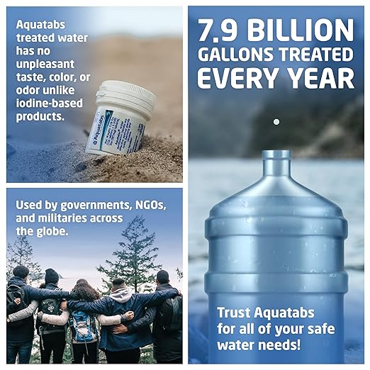 Aquatabs 397mg Water Purification Tablets. Water Filtration System for - Image 3
