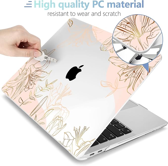MEEgoodo Case for MacBook Pro 13 inch Case 2022 2021 2020 New A2338 M2/M1 A2251 - Image 3