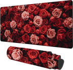 Beautiful Natural Roses Gaming Mouse Pad 3mm Thick Stitched Edge Waterproof by Unknown