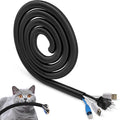 16.4ft 1/2inch Cord Cover, YCLYC Cord Protectors from Pets no Chew, Flexible by YCLYC
