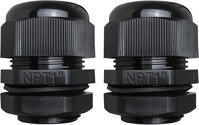 MGI SpeedWare 1" NPT Strain Relief Nylon Cord Grip Cable Glands by MGISpeedWare