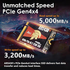 DATO 2TB M.2 2230 SSD, PCIe Gen 4x4 NVMe Internal Solid State Drive - Image 4