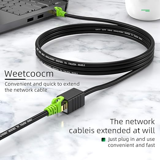 Ethernet Extension Cable 20ft, Network Cat6a Extension Patch Cable RJ45 Cords - Image 5