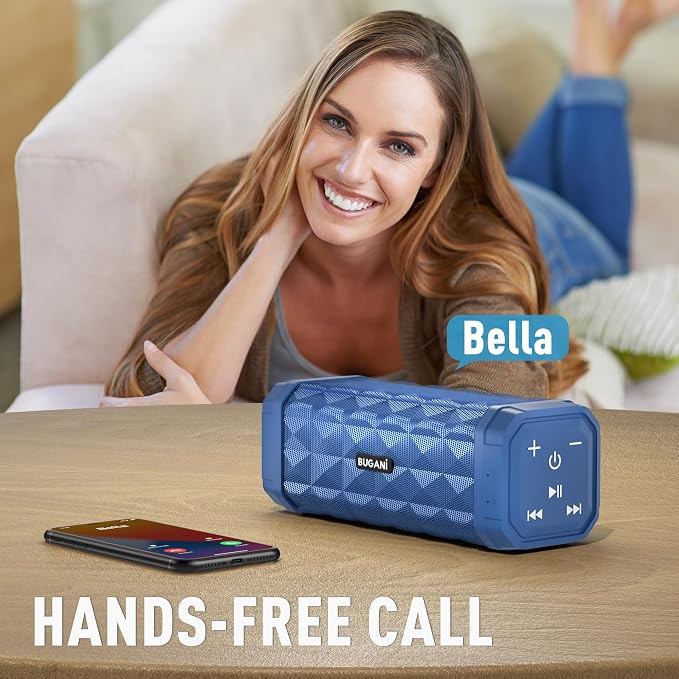 BUGANI Bluetooth Speakers Portable Bluetooth Speaker, 100ft Wireless Range - Image 5