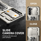 TONGATE for Z Fold 5 Case with Ring Stand, Built-in S Pen Holder & Glass Screen - Image 7