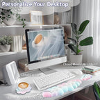 Cloud Wrist Rest Keyboard, Cloud Keyboard Wrist Pad Set - Image 2