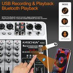 Professional 4-Channel DJ Audio Mixer, Podcasting, Live Streaming & Home - Image 3