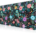 Mouse Pad, Large Colorful Flowers and Plants Desk Mat, Extended Non-Slip Gaming by NIYLYNSYN