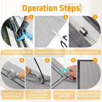 Window Screen Replacement, Screen Door Repair Kit, Including 50 FT - Image 6