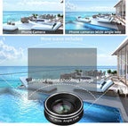 Phone Camera Lens, 198 Fisheye Lens + 120 Super Wide-Angle Lens + 20x Macro - Image 3