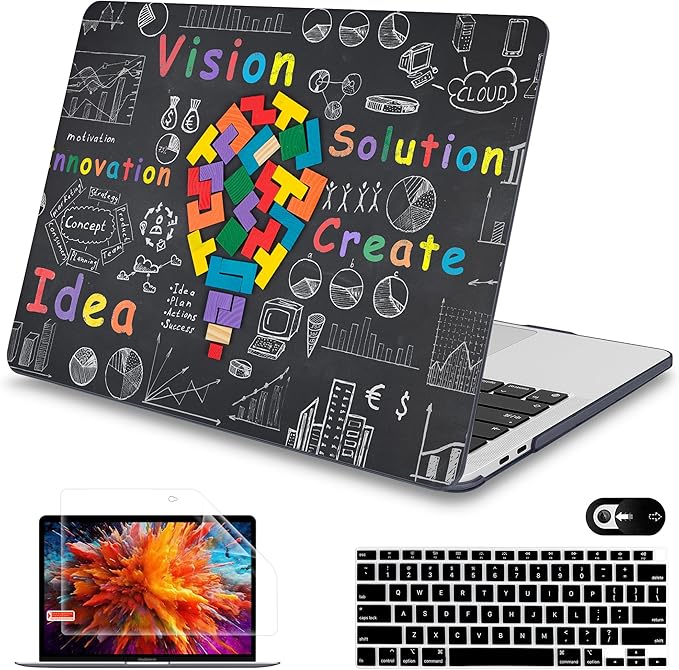 Mektron for MacBook Air 13 Case A1466/A1369, Snap-on Plastic Hard Shell Cover by Mektron