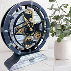 The Gears Clock Desk Clock 10 inches by THEGEARSCLOCK