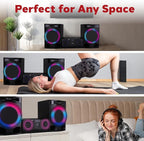 Pyle Mini Hi-Fi Bluetooth Stereo System – 3-Piece CD Player - Image 5