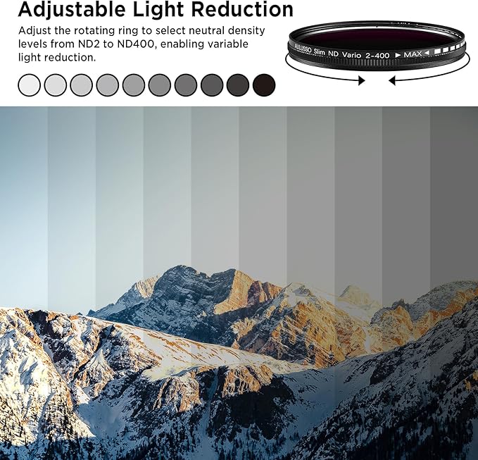 52mm Variable ND2-ND400 Filter - Image 2