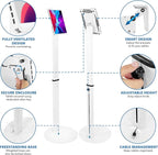 Mount-It! Universal Tablet Floor Kiosk | Theft-Deterrent Tablet Stand | - Image 3