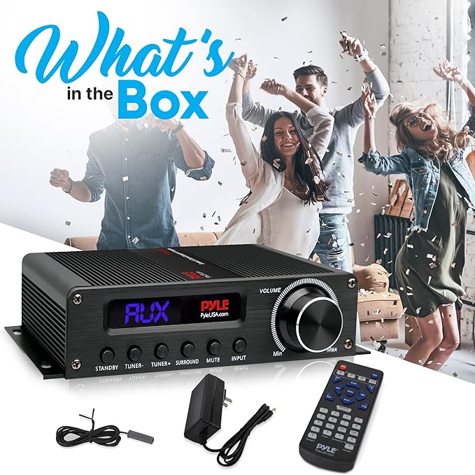 Pyle Wireless Bluetooth Home Audio Amplifier - 100W 5.1 Channel Home Theater - Image 2