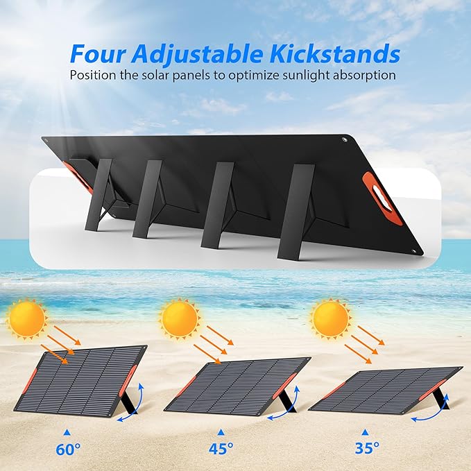 200W Portable Solar Panels for Power Station, 24% High Efficiency, 200 Watt - Image 6