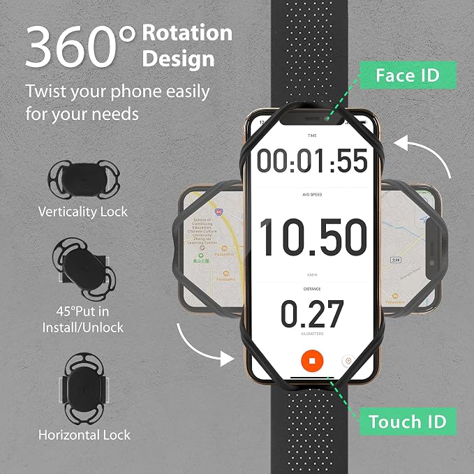 BONE Run + Bike Tie Connect Kit 1, 2-in-1 Running & Bike Phone Holder, - Image 4