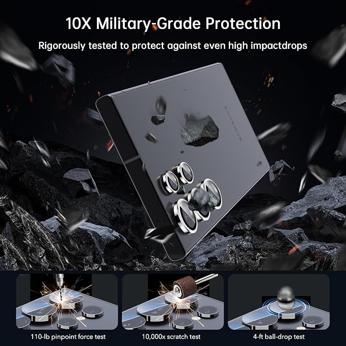 For Samsung Galaxy S23 Ultra Camera Lens Protector, Individual Lens Protector - Image 4